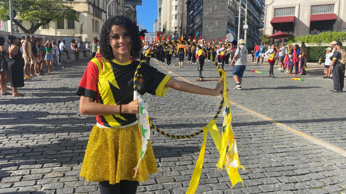 Fanfarras no desfile de 7 de setembro na Bahia